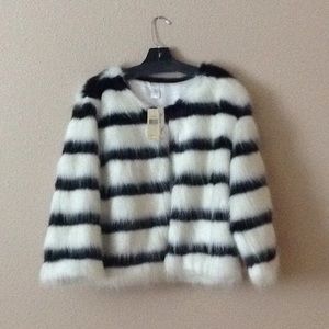 Never worn faux fur coat
